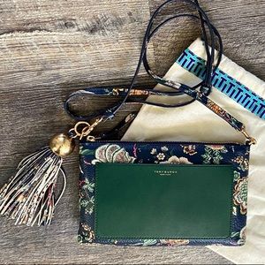 Tory Burch navy floral crossbody